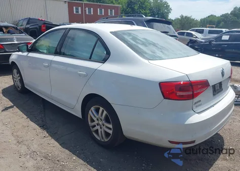 2015 Volkswagen Jetta 2.0L S z USA, uszkodzony, nr VIN 3VW2K7AJ5FM351556